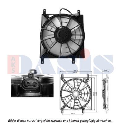 AKS DASIS Ventilaator,mootorijahutus 088075N